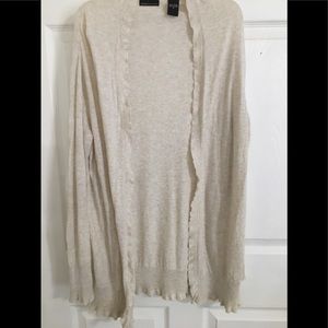 Moda International Light Cardigan Ruffle Detail